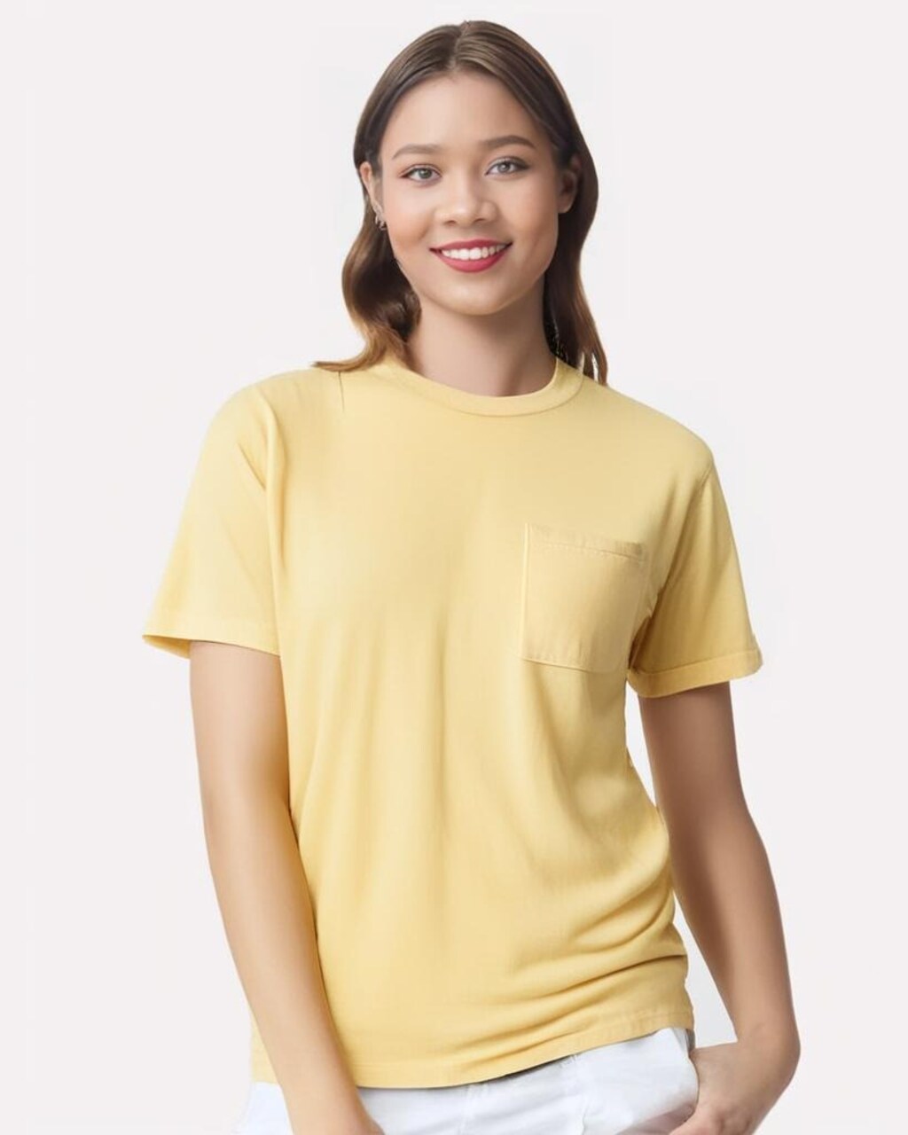 Comfort Colors® Garment-Dyed Heavyweight Crewneck Short Sleeve Pocket T-Shirt